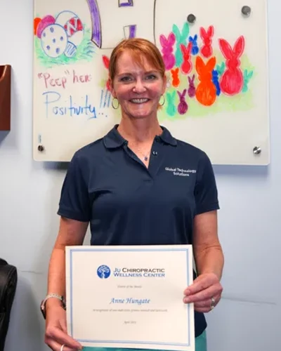 Chiropractic Durham NC Patient Of The Month Anne H.