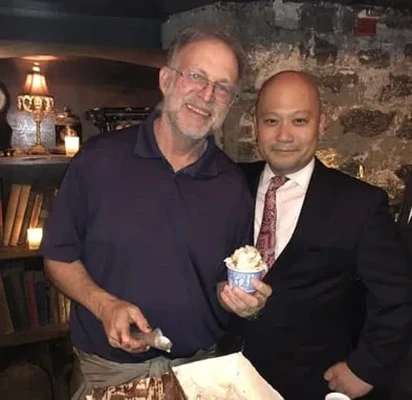 Chiropractor Durham NC Sanghyun Ju with Jerry Greenfield